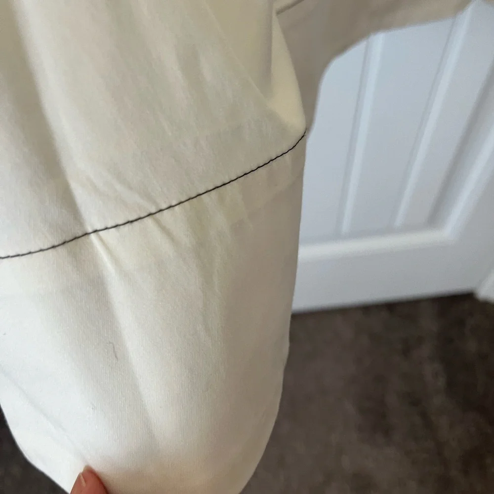 Donna Karan BEAUTIFUL white cotton sleeveless midi dress  NEW WITH TAGS. Size 10